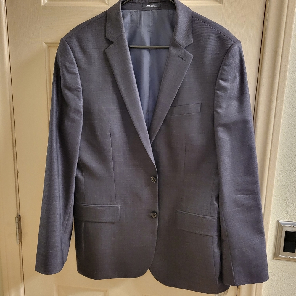Express Producer Jacket Gray Plaid